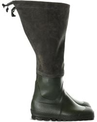 Rier - Panelled Velour Rain Boots - Lyst