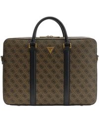 Guess - Milano Monogram Laptop Bag - Lyst