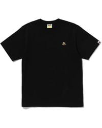 A Bathing Ape - Bape Bee Logo-Embroidered Cotton T-Shirt - Lyst