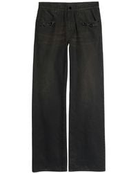 Gucci - Horsebit Wide-Leg Jeans - Lyst