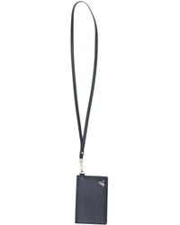 agnès b. - Logo-Detail Leather Cardholder - Lyst