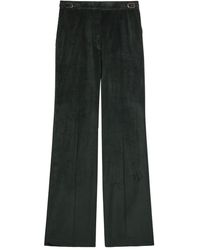 Gabriela Hearst - Buckled Corduroy Straight Trousers - Lyst