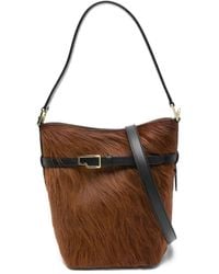 Atp Atelier - Braune Kalbshaar Top-Griff Tasche - Lyst
