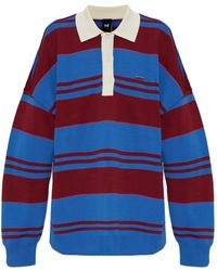 P.E Nation - Strata Rugby Striped Long-Sleeve Polo Shirt - Lyst