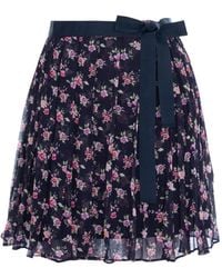 CuAnna - Floral-Print Pleated Skirt - Lyst