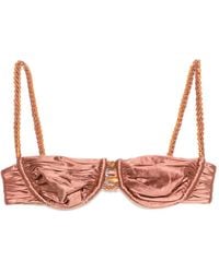 Isa Boulder - Ruched Weave Bikini Top - Lyst