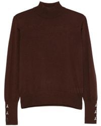 Patrizia Pepe - Embellished Turtleneck Knit - Lyst