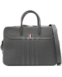 Thom Browne - 4-bar Double-compartment Briefcase - Lyst