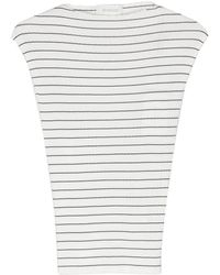 Sportmax - Striped Ribbed-knit Top - Lyst