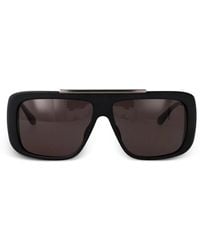 McQueen - Matte Oversized Square Sunglasses - Lyst