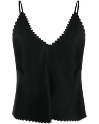 Jil Sander - Top Con Cuello En V - Lyst