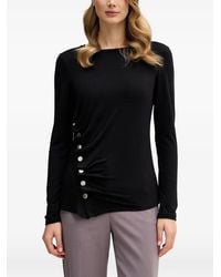 Sisley - Buttons Long-Sleeved T-Shirt - Lyst