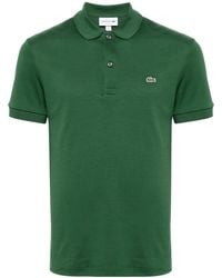 Lacoste - Logo-Patch Jersey Polo Shirt - Lyst