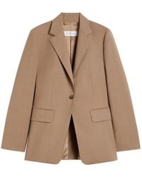 Max Mara - Blazer Con Solapas De Muesca - Lyst
