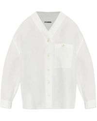 Jil Sander - Buttoned Linen Shirt - Lyst