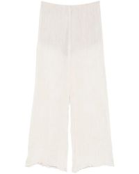 Enza Costa - Plissé Palazzo Pants - Lyst