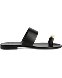 Giuseppe Zanotti - Norbert Leather Toe-Loop Sandals - Lyst