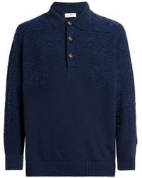 Etro - Pull Style Polo En Coton Et Laine À Motif Paisley - Lyst
