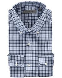 Corneliani - Checked Button-Down Shirt - Lyst