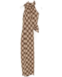 AYA MUSE - Checkered Halterneck Blouse - Lyst
