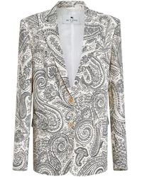Etro - Paisley-print Single-breasted Blazer - Lyst