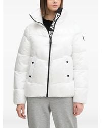 DKNY - Gefütterte Jacke mit Stehkragen - Lyst