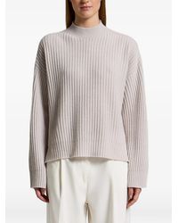 Peserico - Ribbed-Knit Mock-Neck Sweater - Lyst