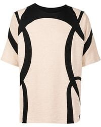 Amir Slama - Panelled Cotton T-Shirt - Lyst