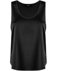Nenette - Satin-Finish Scoop-Neck Top - Lyst