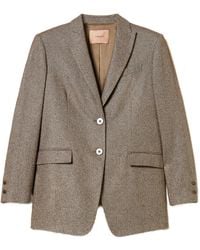 Twinset - Tweed-Blazer aus Lurex - Lyst