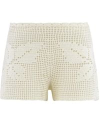 Magda Butrym - Pantalones cortos de ganchillo con motivo floral - Lyst