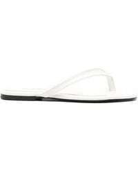 TOTEME - Croc-Embossed Flat Sandals - Lyst
