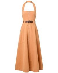 Nicholas - Anastasia Halter-Neck Maxi Dress - Lyst