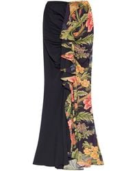 Etro - Floral Print Skirt - Lyst