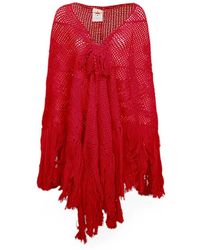 Chiara Is - Crochet-Knit Fringed Shawl - Lyst