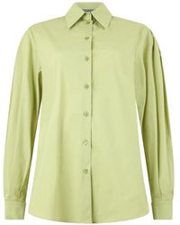 Alberta Ferretti - Button-Up Long-Sleeved Shirt - Lyst
