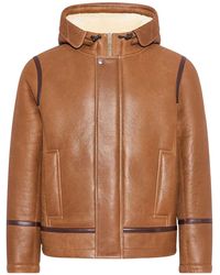 Yves Salomon - Hooded Shearling Jacket - Lyst