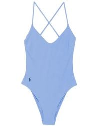 Polo Ralph Lauren - V-Neck Swimsuit - Lyst