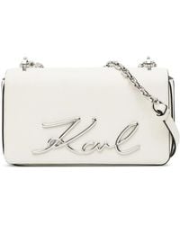 KARL LAGERFELD - Signature Chain Cross Body Bag - Lyst