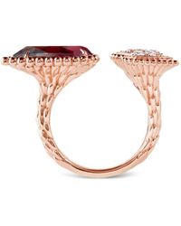 Boucheron - 18K Rose Serpent Bohème Diamond Ring - Lyst