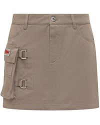 Off-White c/o Virgil Abloh - Co Gab Pocket Mini Skirt - Lyst