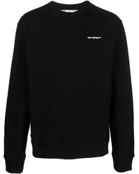 Off-White c/o Virgil Abloh - Logo-print Long-sleeve Sweatshirt - Lyst