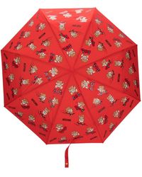Moschino - Teddy Bear Compact Umbrella - Lyst