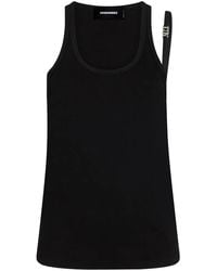 DSquared² - Icon Strap-Detailed Tank Top - Lyst