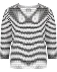 BETTY&CO - Patterned Square-Neck Long-Sleeve Top - Lyst