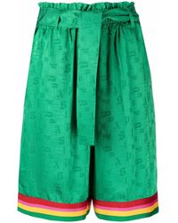 Palm Angels - Logo-print High-waisted Shorts - Lyst