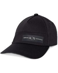 ARMANI EXCHANGE - Logo-Patch Baseball Cap - Lyst