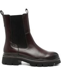 Tamaris - Stiefel Aus Leder Mit Profilsohle - Lyst