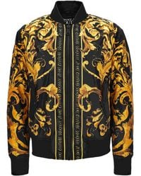 Versace Jeans Couture - Baroque-Print Bomber Jacket - Lyst