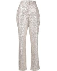 Saiid Kobeisy - Sequin-Embellished Straight-Leg Trousers - Lyst